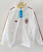 2026 Spain white windbreaker jacket+pants S-XXL